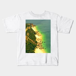 Beach cliffs Kids T-Shirt